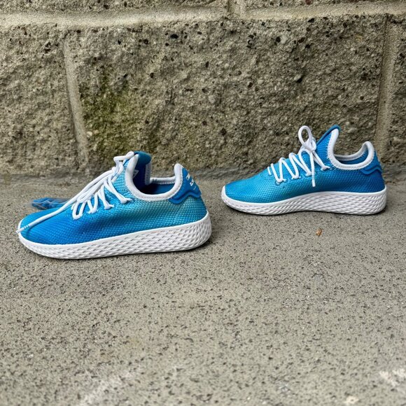 ADIDAS Pharrell Williams HU Tennis Sneakers Kids 11 Blue PW Unisex Running Shoes - Picture 4 of 12